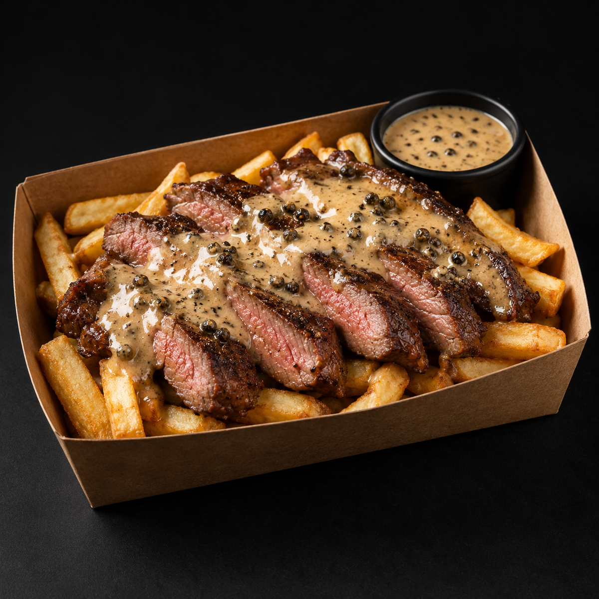 Pepper Sauce Steak & Fries