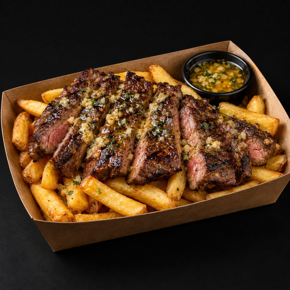 Garlic Butter Steak & Fries